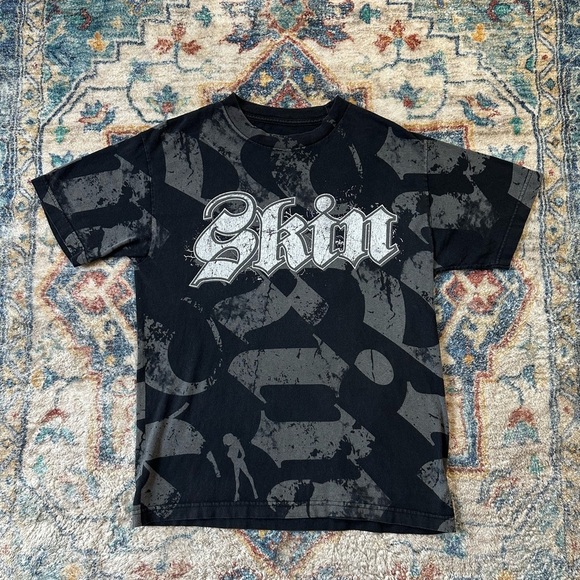 Vintage Y2K Skin AOP T-shirt Medium - Picture 1 of 5